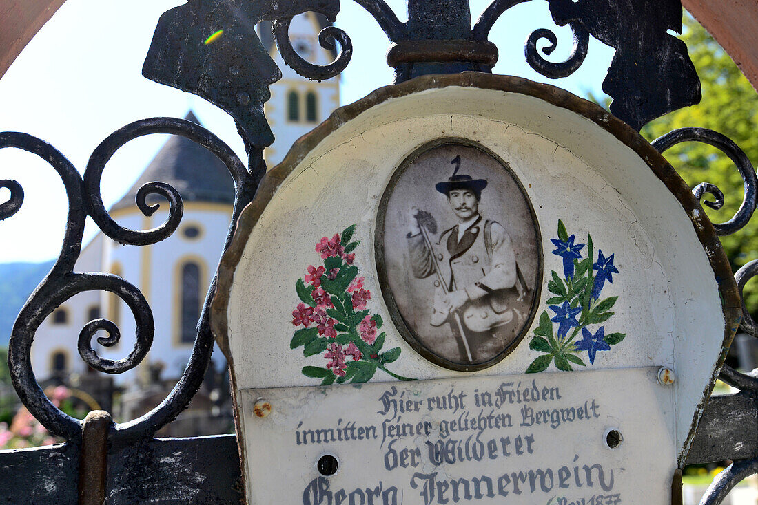 Grab des Wildschütz Jennerwein in Schliersee, Oberbayern, Bayern, Deutschland