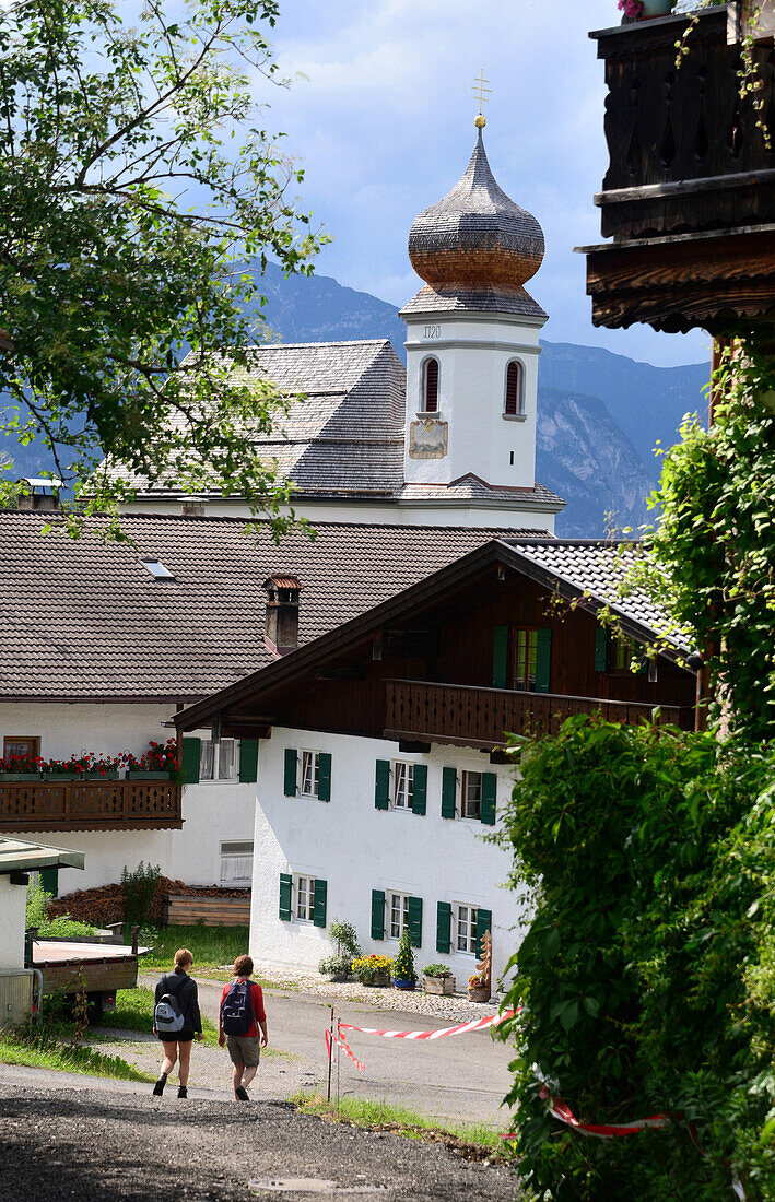 In little Wamberg over Garmisch-Partenkirchen, Upper Bavaria, Bavaria, Germany