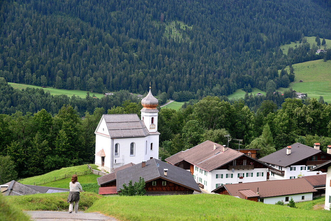 Wamberg über Garmisch-Partenkirchen, Oberbayern, Bayern, Deutschland
