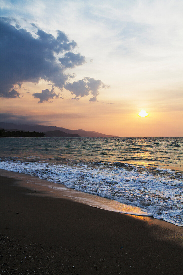 Sunset over the Wetar Strait, Dili, East Timor