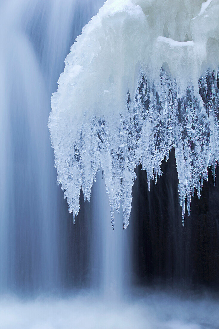 Waterfall and ice, Beauharnois, Quebec, Canada