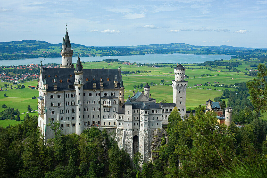 Neuschwanstein Castle near Fussen, Bavaria, Germany