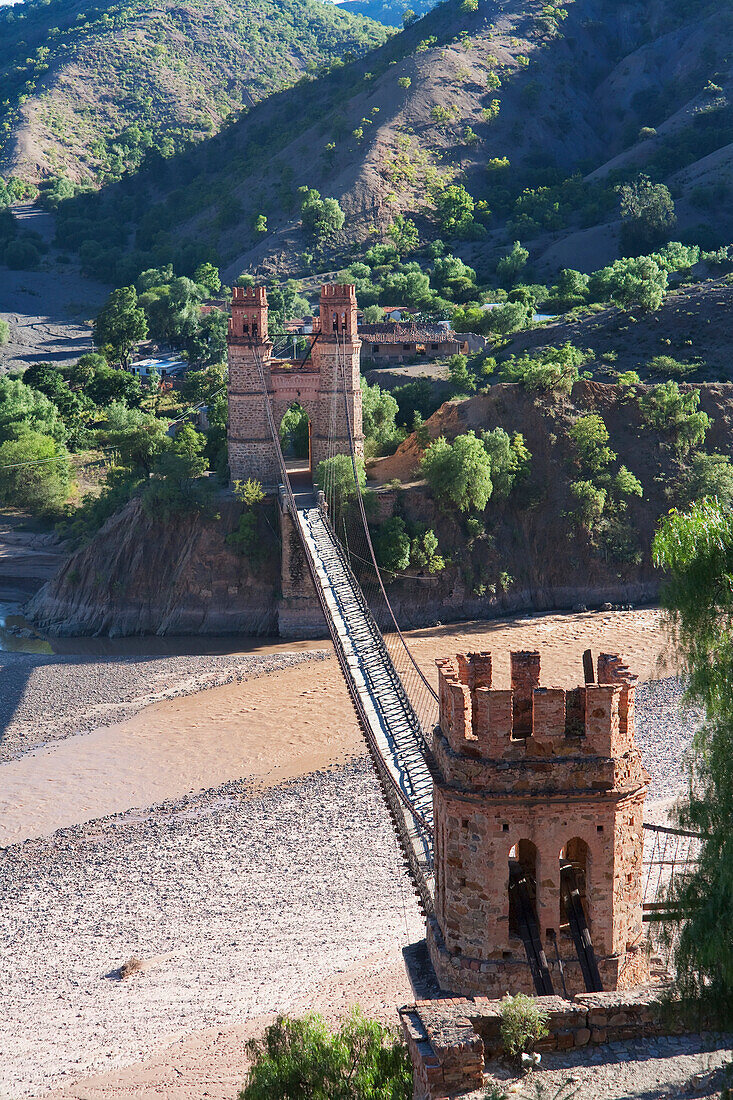 Old Bridge Over The Pilcomayo River Near Sucre, Chuquisaca Department, Bolivia