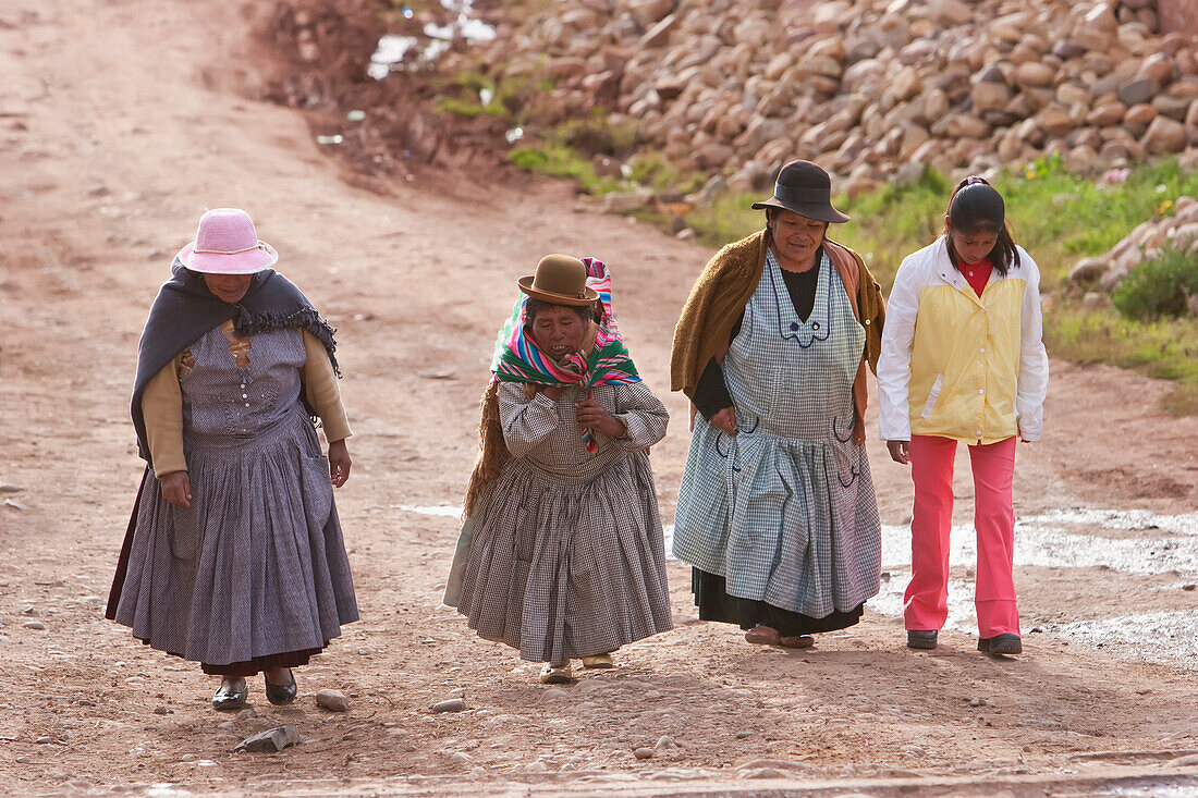 Aymara Women, Copacabana, La Paz Department, Bolivia
