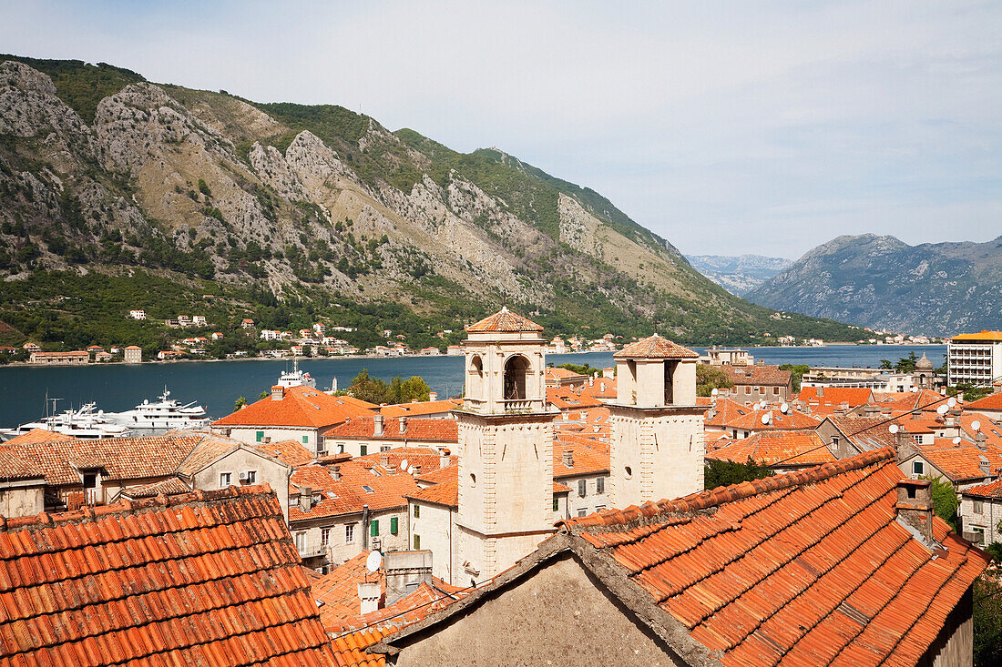 The Old Town, As Seen From San Giovanni Fortress, Kotor, Montenegro