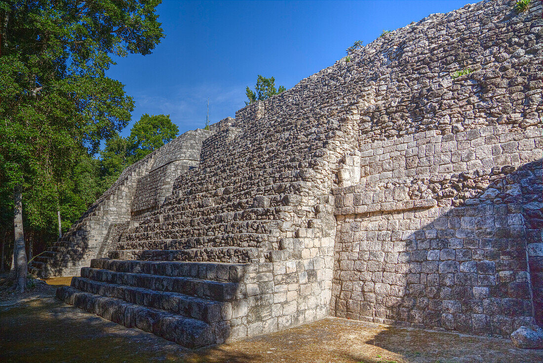 Structure I, Balamku, Mayan archaeological site, Peten Basin, Campeche, Mexico, North America