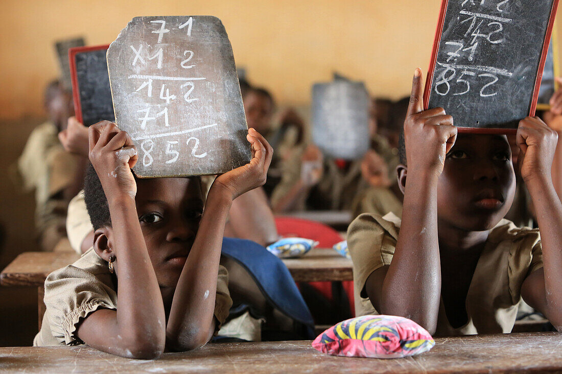 Mathematics, Primary School Adjalle, Togo, West Africa, Africa