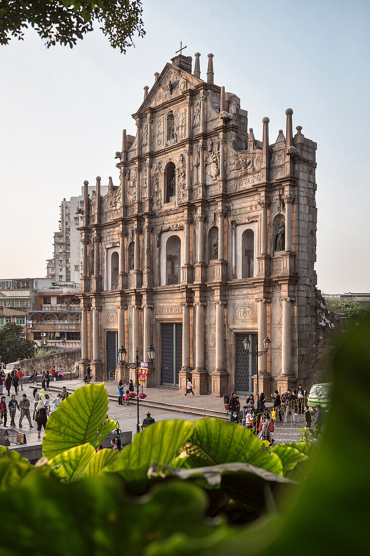 ruine of Sao Paulo in colonial old town of Macao, China, Asia