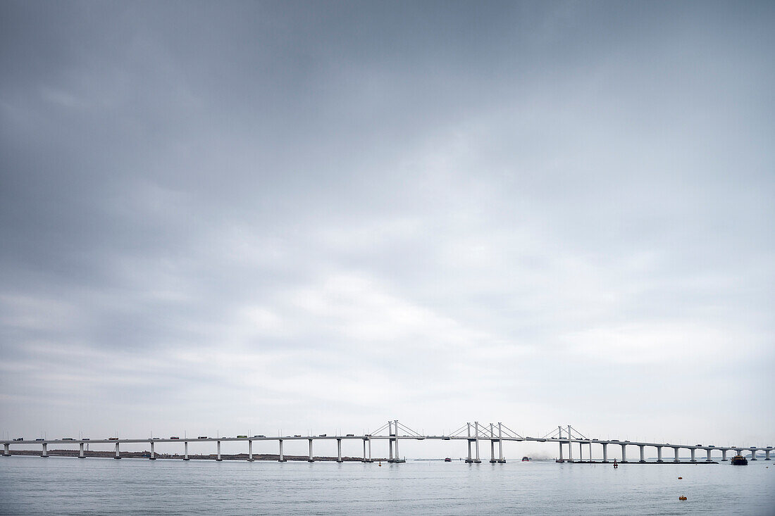 bridge in between Macao and Taipa Island from Fisherman Wharf, Macao, China, Asia