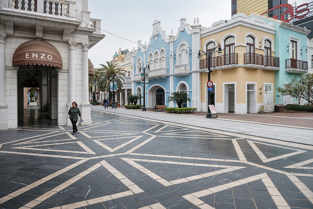 retorten Architektur im Fisherman Wharf, Macau, China, Asien