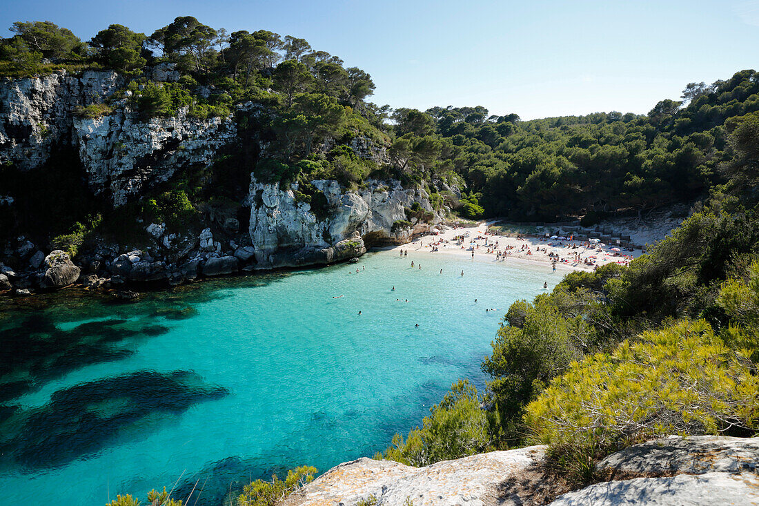 Cala Macarelleta, near Cala Galdana, South West Coast, Menorca, Balearic Islands, Spain, Mediterranean, Europe