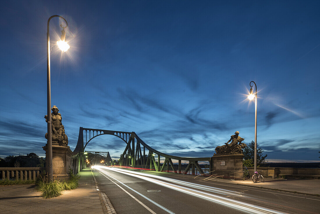Glienicker Bridge in the evening, Potsdam, Brandenburg, Germany