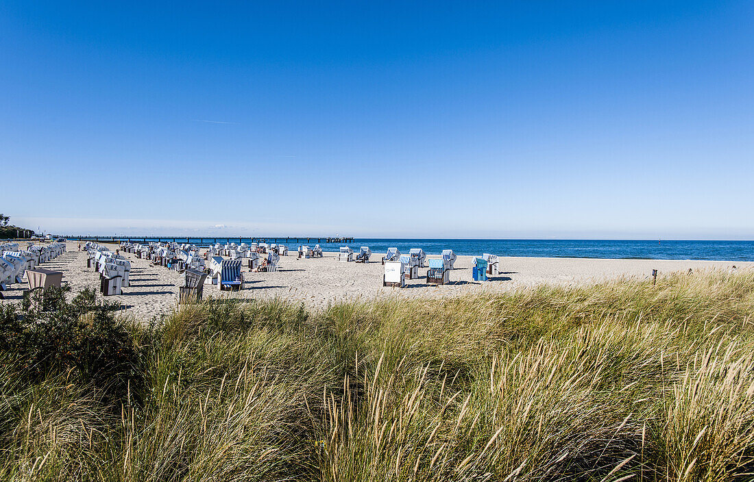 beach at Kuehlungsborn, Mecklenburg-Vorpommern, Ostsee, Germany