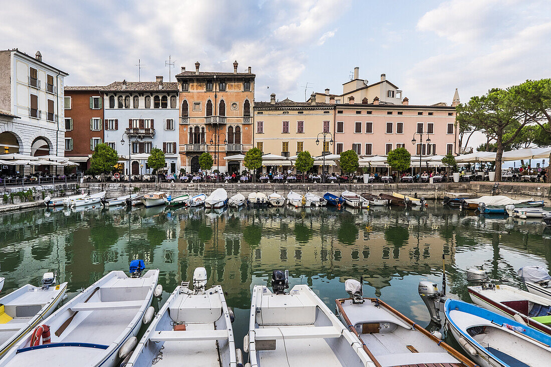 harbour in Desencano di Garda, lago di Garda, Trentino, South Tyrol, Italy
