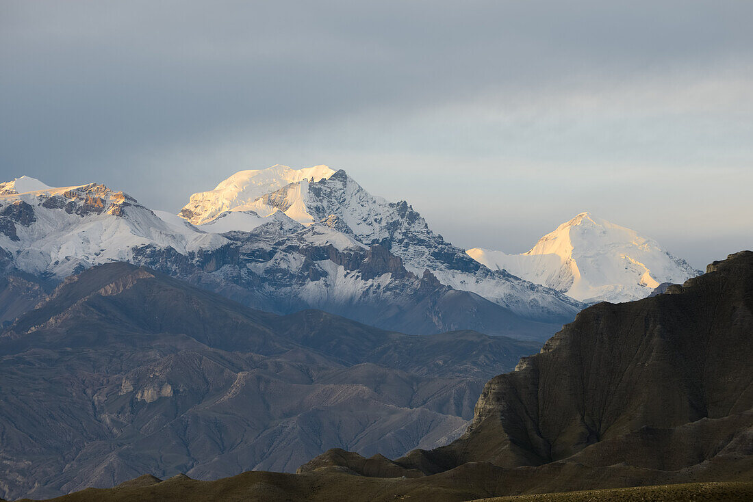 Purkung (6166 m), Mustang, Nepal, Himalaya, Asien