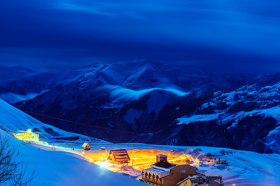 Gudauri ski resort, Georgia, Caucasus region, Central Asia, Asia