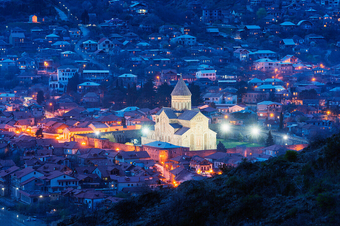 Svetitskhoveli Cathedral, 11th century, by Patriach Melkisedek, Mtskheta, historical capital, Georgia, Caucasus, Central Asia, Asia