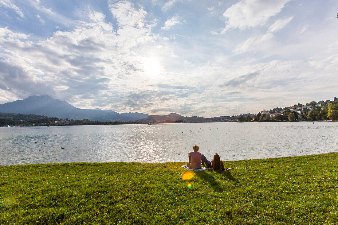 Couple at Lake Lucerne