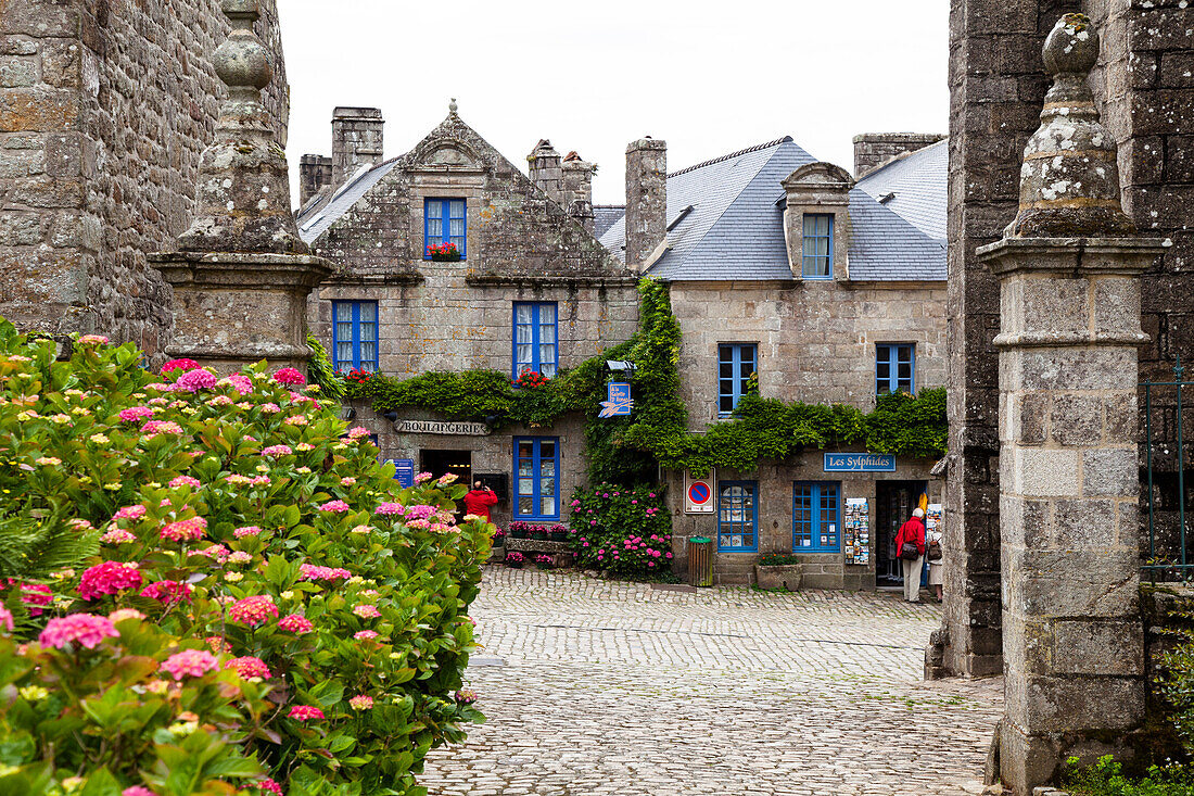 Altes Dorf Locronan, Finistère, Châteaulin, Bretagne, Frankreich