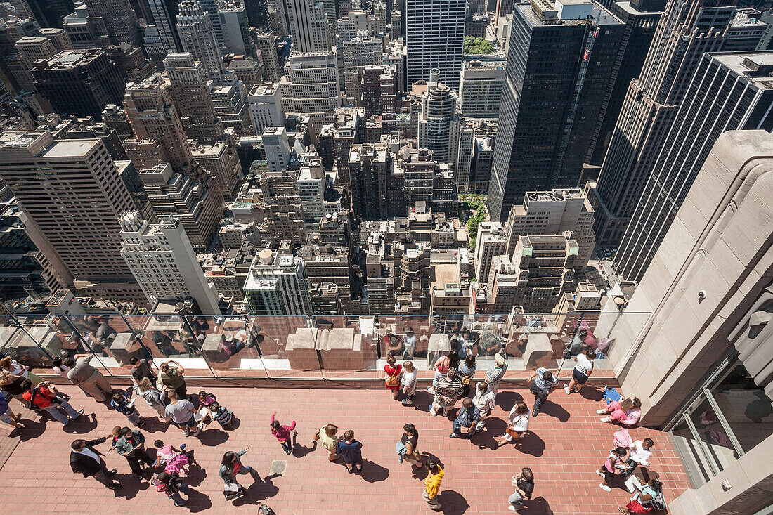 Blick vom Rockefeller Center,  Midtown, Manhattan, New York, USA
