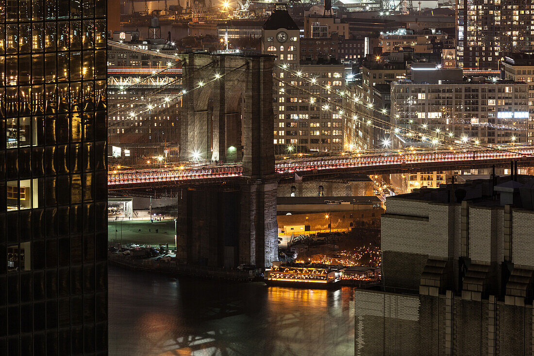 Brooklyn Bridge, Brooklyn Bridge, East River, New York, USA