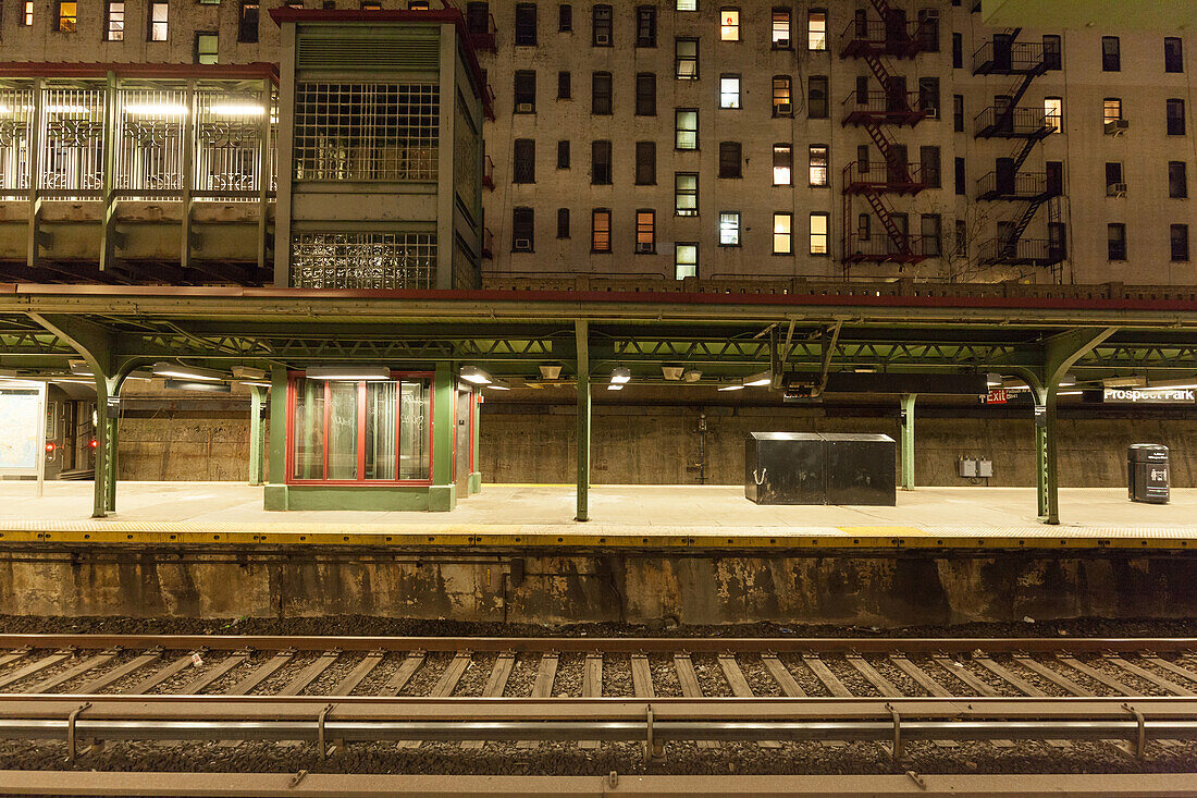 U-Bahn Station Prospect Park, Brooklyn, New York, USA