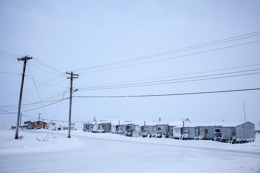 Tuktoyaktuk in wintertime, Inuvik region, Northwest Territories, Canada