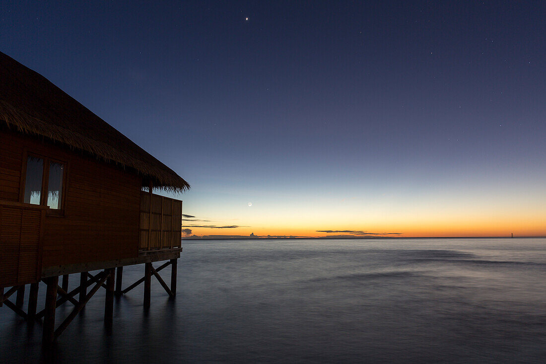 Water villa at Meeru Island Resort, Meerufenfushi, North-Male-Atoll, Maldives