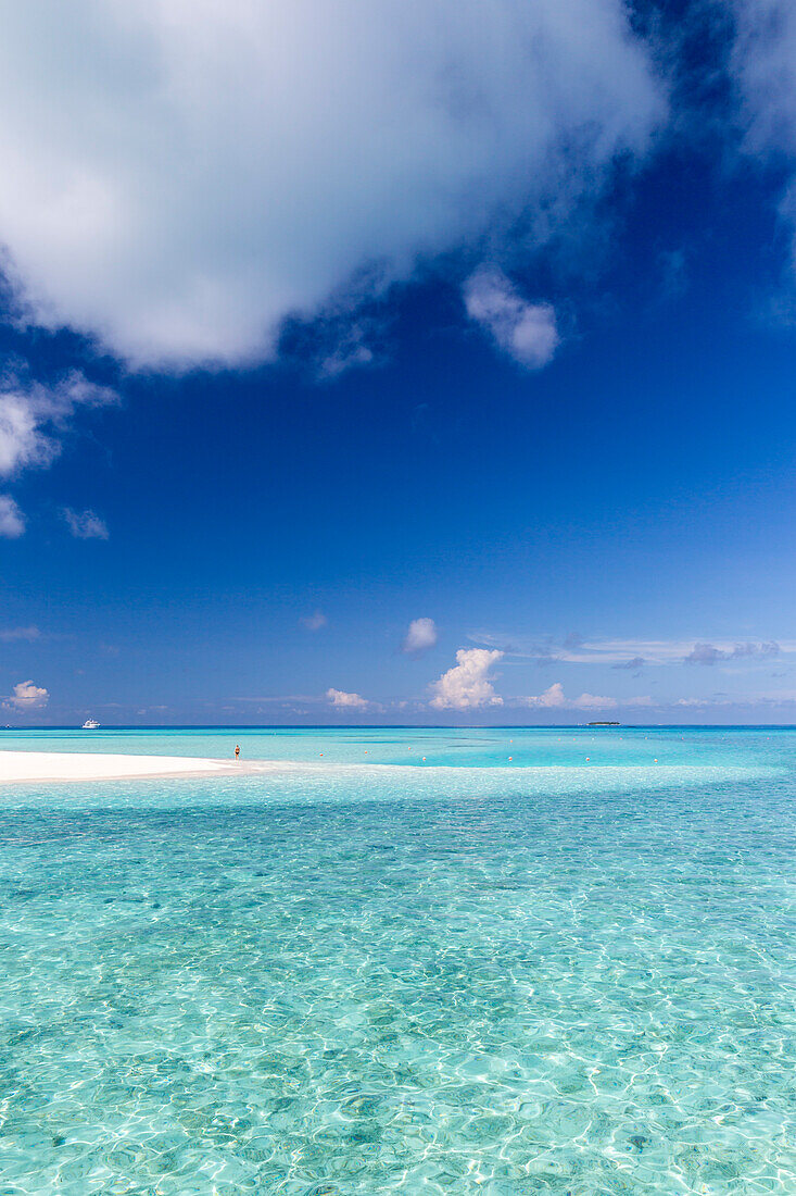 Strand, Meeru Island Resort, Meerufenfushi, Nord-Male-Atoll, Malediven