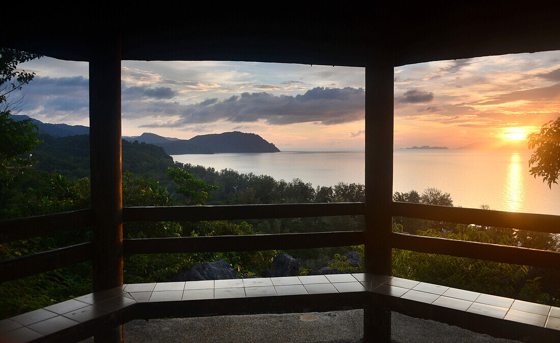 Viewpoint auf der Insel Tarutao, Andaman Sea, Süd- Thailand, Thailand