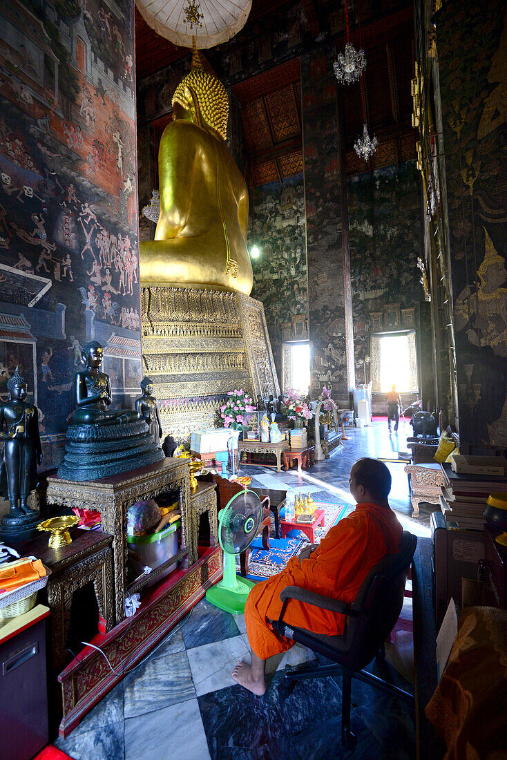 In Wat Suthat temple, Bangkok, Thailand, Asia