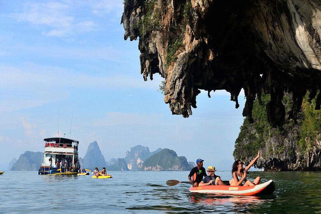 John Cray Sea Canoe Tour in the bay of Phang Nga near Phuket Island, South-Thailand, Thailand, Asia