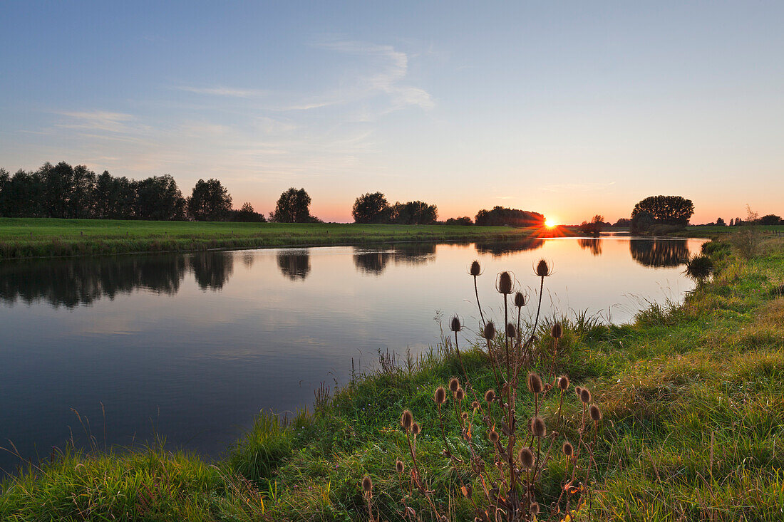 Altrheinarm bei Rees, Niederrhein, Nordrhein-Westfalen, Deutschland