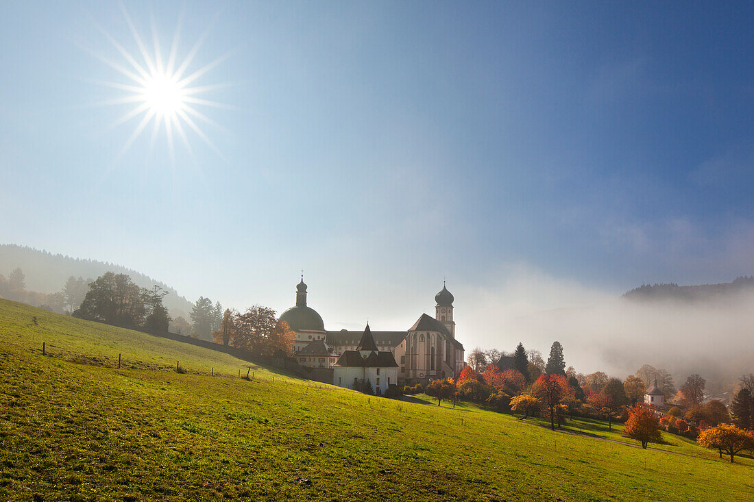 St Trudpert monastery, Muenstertal, Black Forest, Baden-Wuerttemberg, Germany