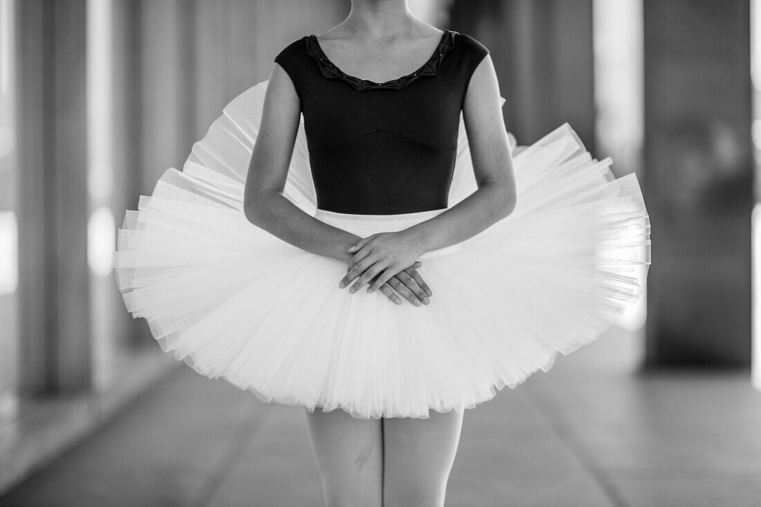 Ballet dancer wearing tutu