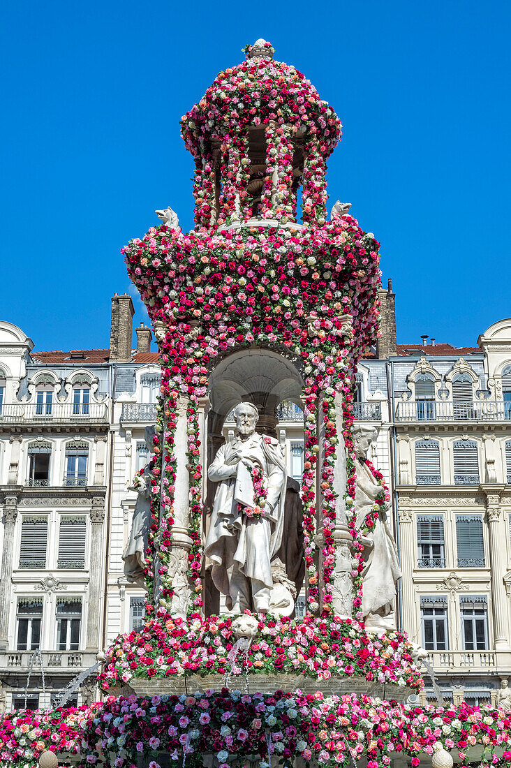 Jacobins Square during the 17th World Convention of Rose Societies in 2015, Lyon, Rhone, France, Europe