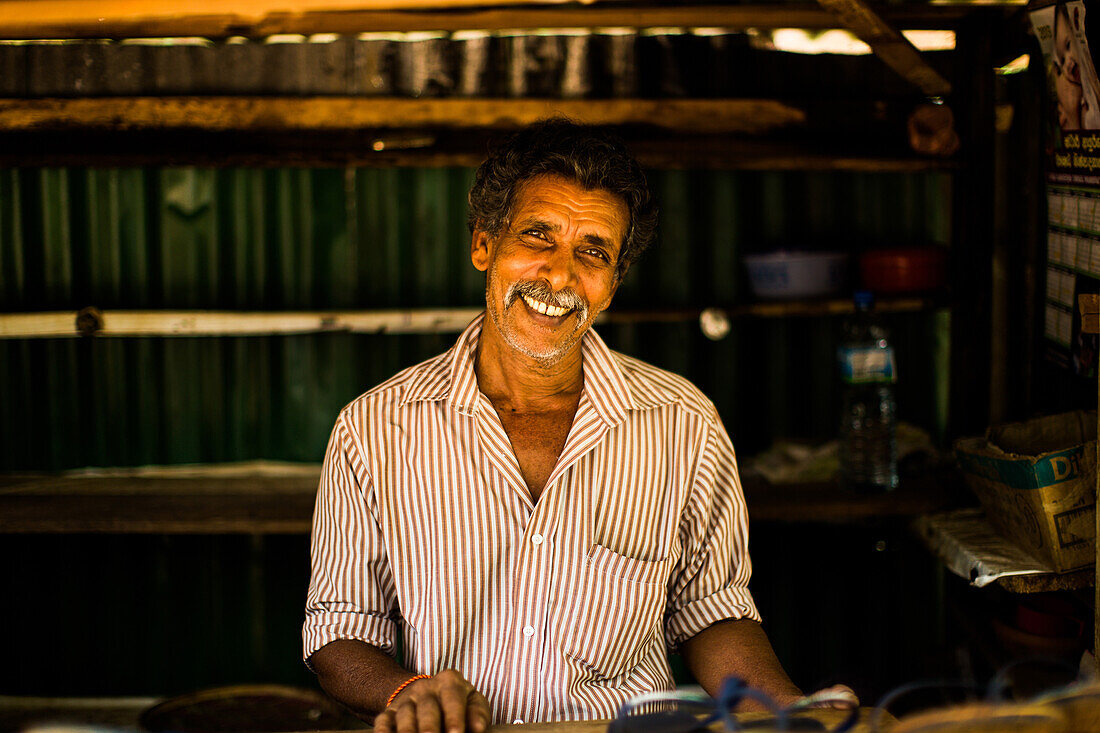 Market seller, Sri Lanka, Asia