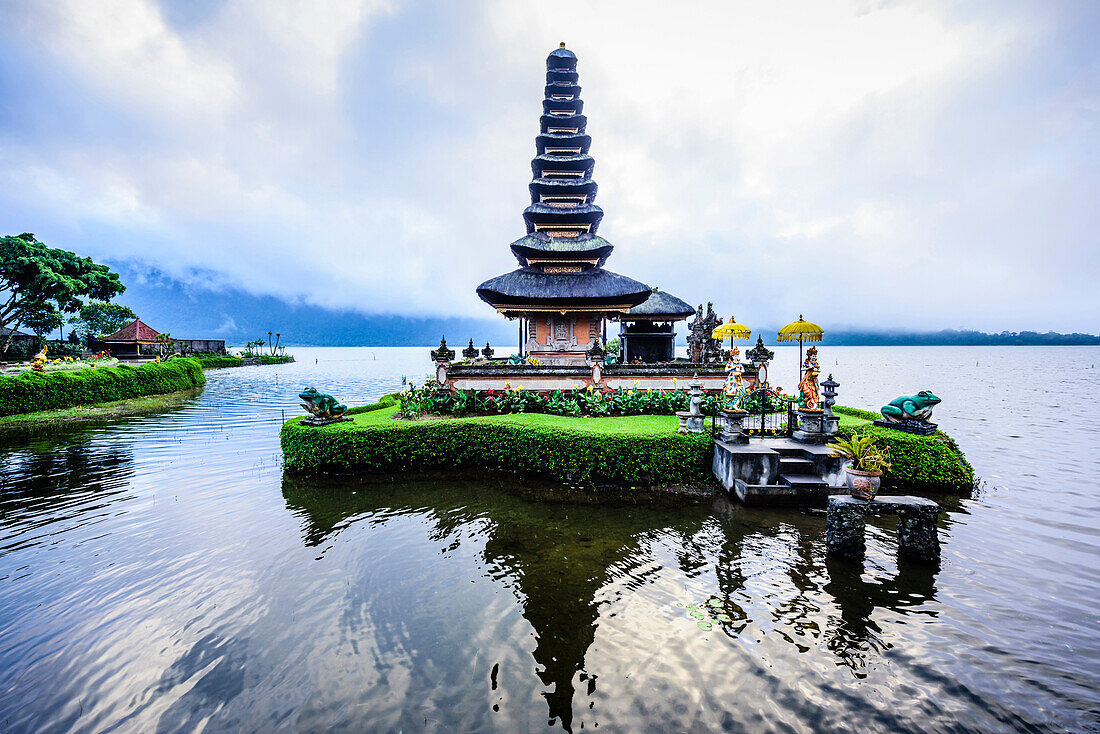 Pagoda floating on water, Baturiti, Bali, Indonesia