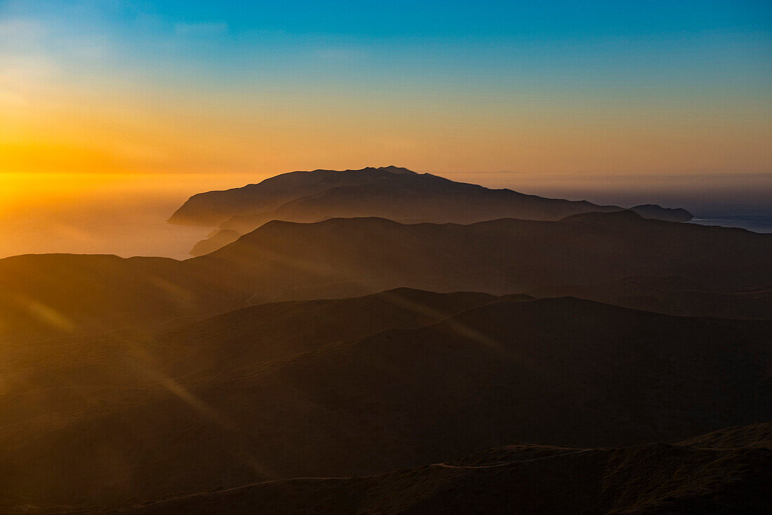 Catalina Island in mist, California, United Stages