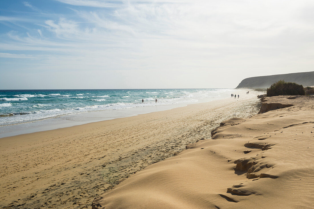 Playa de Sotavento, zwischen Jandia und Costa Calma, Fuerteventura, Kanarische Inseln, Spanien