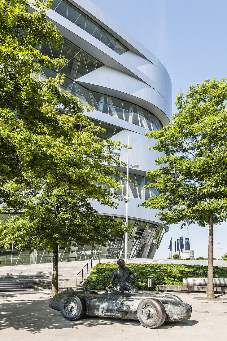 Mercedes Benz museum in Stuttgart, Baden-Wuerttemberg, south Germany, Germany