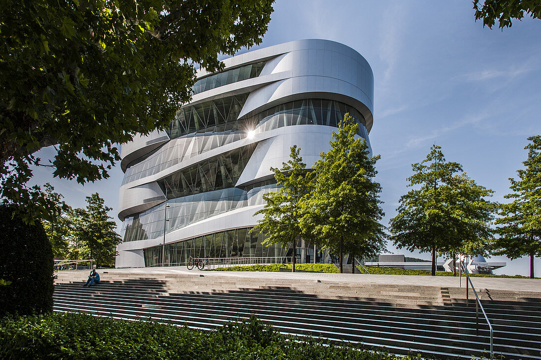 Mercedes Benz museum in Stuttgart, Baden-Wuerttemberg, south Germany, Germany