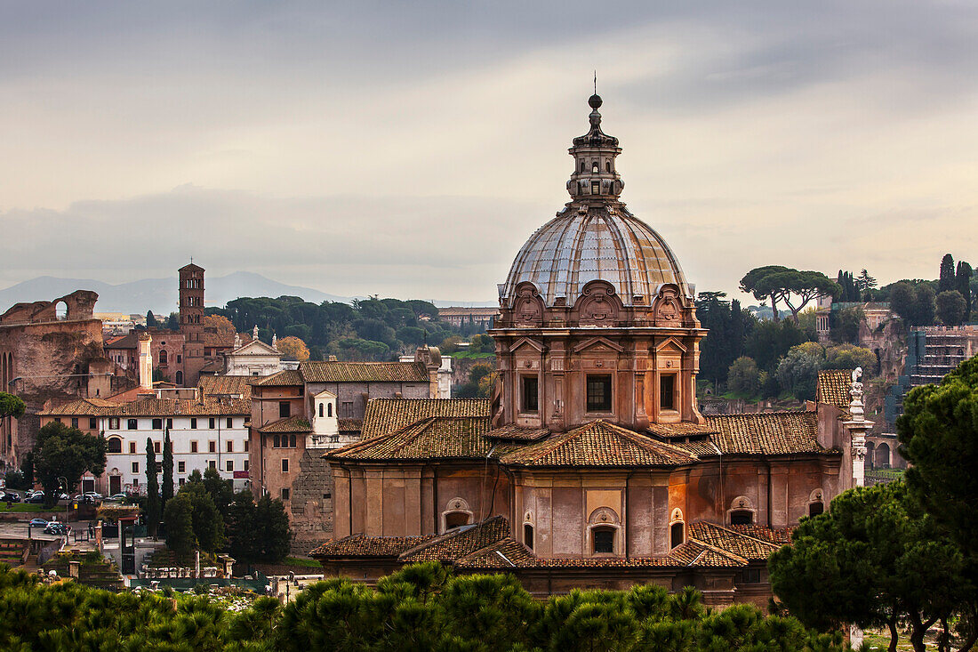 Church building with dome, Rome, Italy