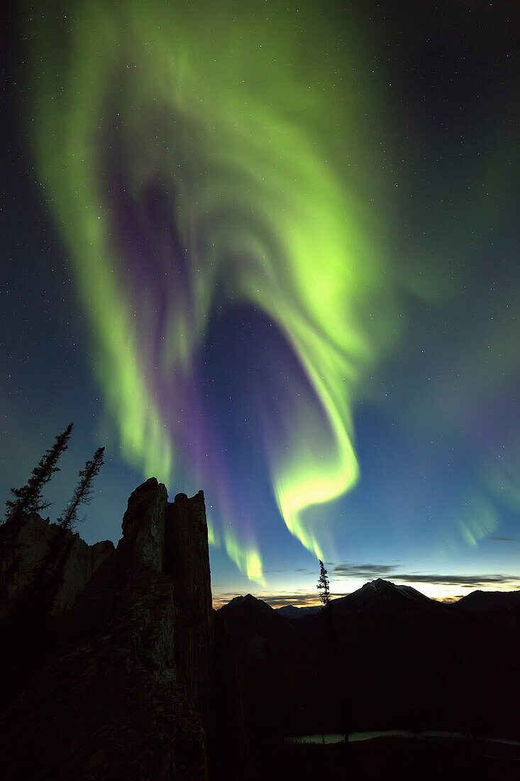 Northern Lights (aurora borealis), Yukon, Canada