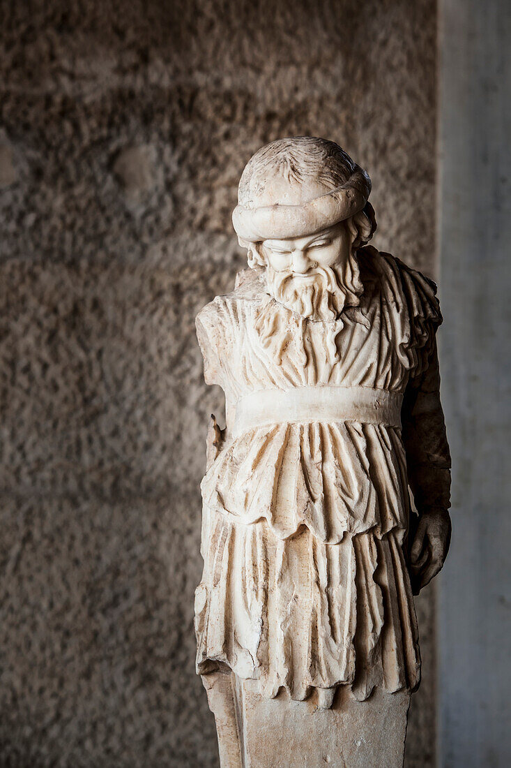 Statue of sleeping Silenus, Ancient Agora Museum, Athens, Greece