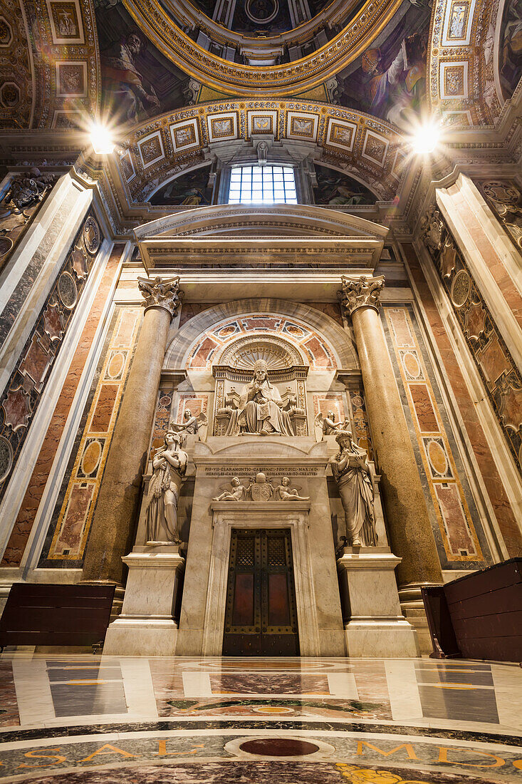 Monument of Pius VII in the Clementine Chapel, St. Peter's Basilica, Rome, Italy