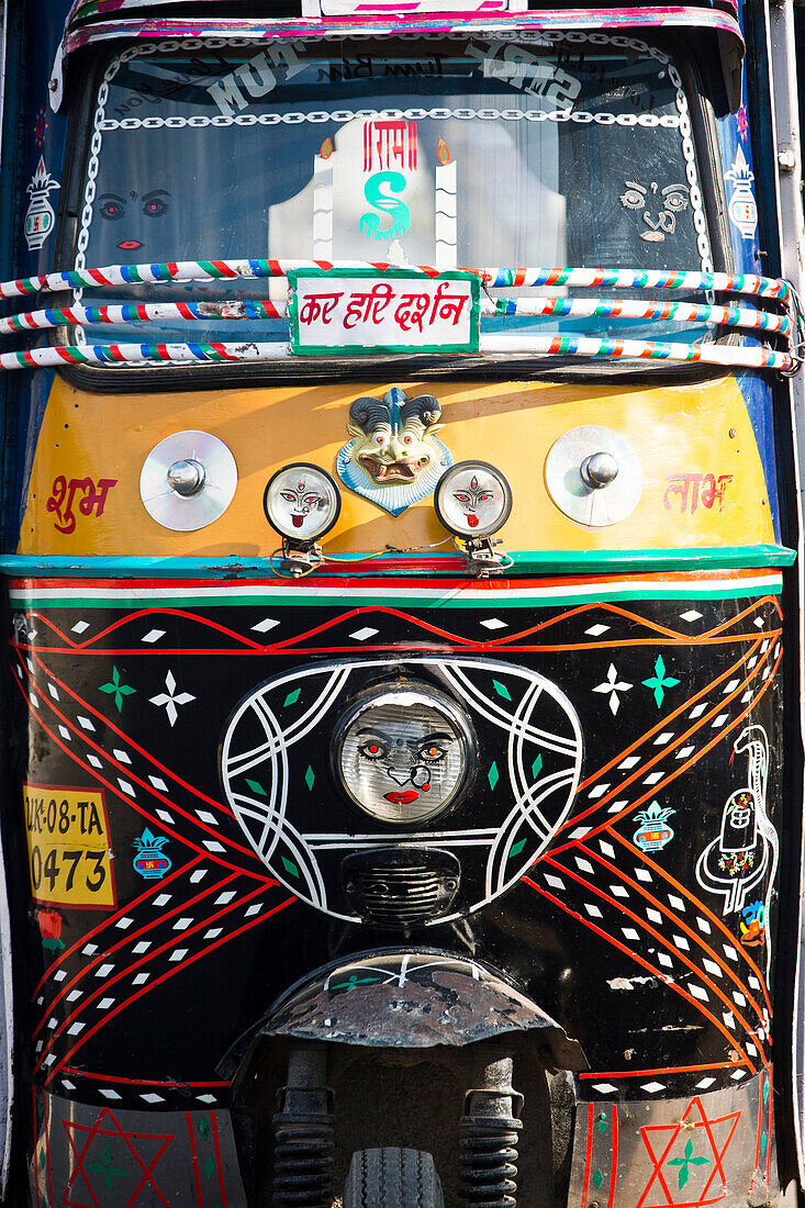 Motorrikscha in Haridwar, Uttarakhand, Indien