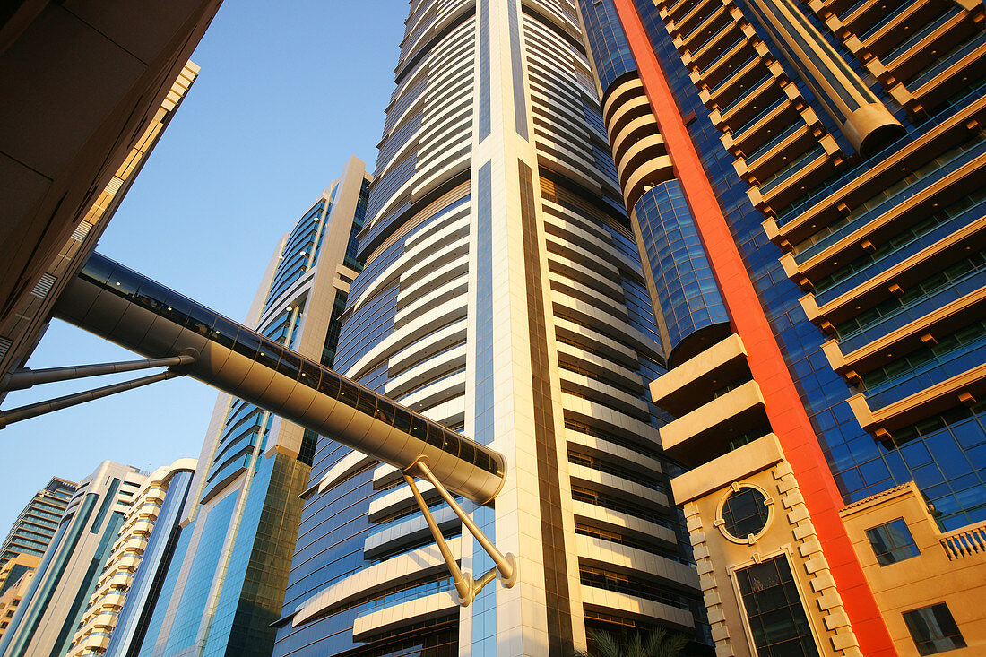Hochhäuser, Wohn- und Geschäftshäuser, Sheikh Zayed Road, Dubai, Vereinigte Arabische Emirate, VAE