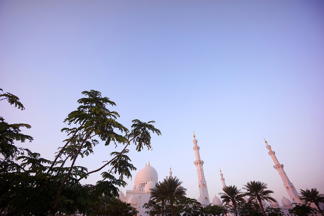 Große Moschee, Sheikh Zayed Grand Mosque, Abu Dhabi, Vereinigte Arabische Emirate, VAE