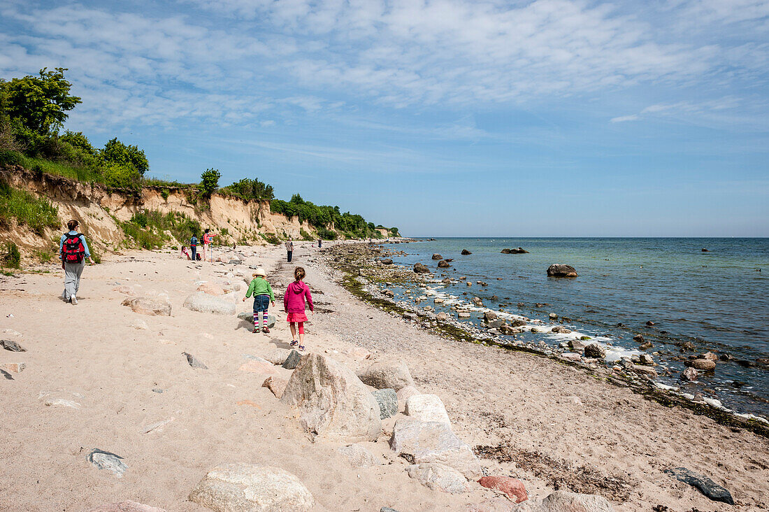 Spaziergang am Strand, Wismar, Ostsee, Norddeutschland, Deutschland, Europa, Sommer, Norden, Ferien